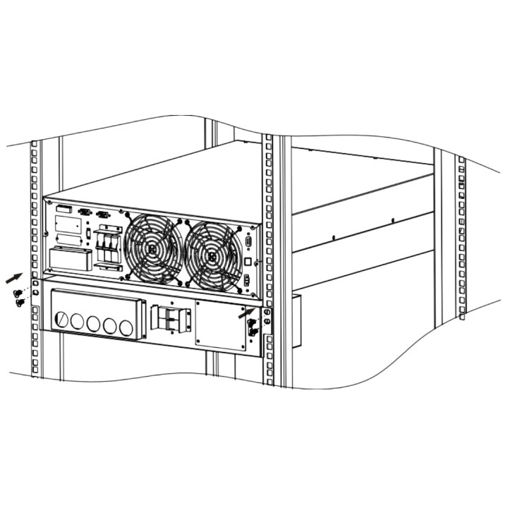 Bypass Serwisowy ORVALDI MBS 10K 3P-3P | Przełącznik do UPS