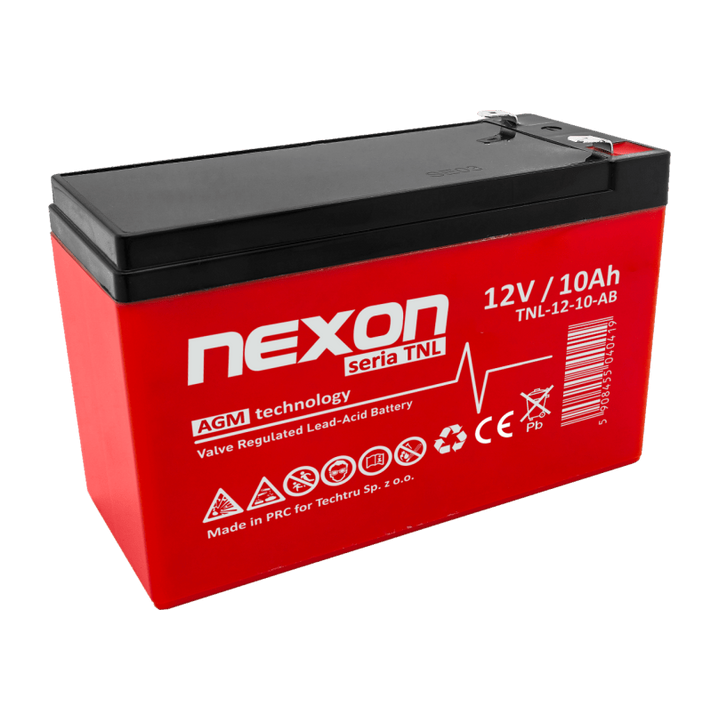 NEXON TNL-12-10-AB | 10Ah 12V | Długa żywotność 12 lat