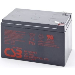 Akumulator CSB GP12120 F2 | 12Ah 12V | Do UPS, zamiennik APC RBC4 i RBC6