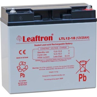 Akumulator LEAFTRON LTL12-18 | 20Ah 12V | Do inwerterów, długa żywotność 10 lat