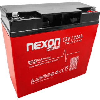Akumulator NEXON TN-12-22-F-AC | 22Ah 12V | Długa żywotność 12 lat